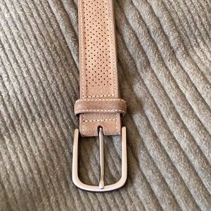 Johnston & Murphy Belt, Cream, Size 34